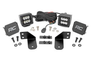 Polaris Ranger XP 1000 LED Light Pair - Rear - Rough Country - RR Cage Mount, 2
